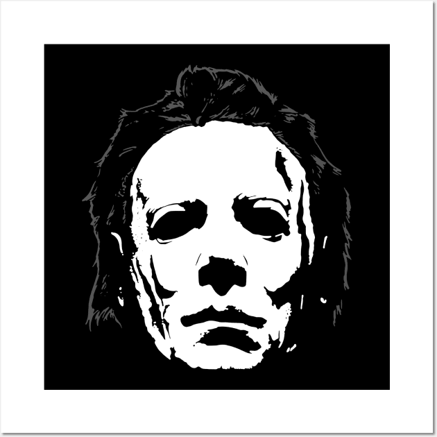 Michael Myers Face Wall Art by citkamt